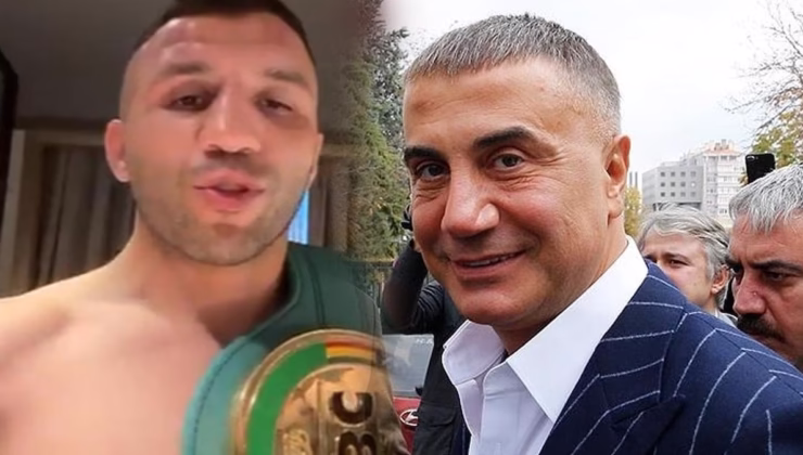 Dünya şampiyonu Türk boksör altın kemeri Sedat Peker’e ithaf etti! ‘Adınızı gururla taşıdım’