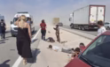 Kum fırtınası nedeniyle 8 araç birbirine girdi: Çok sayıda yaralı var