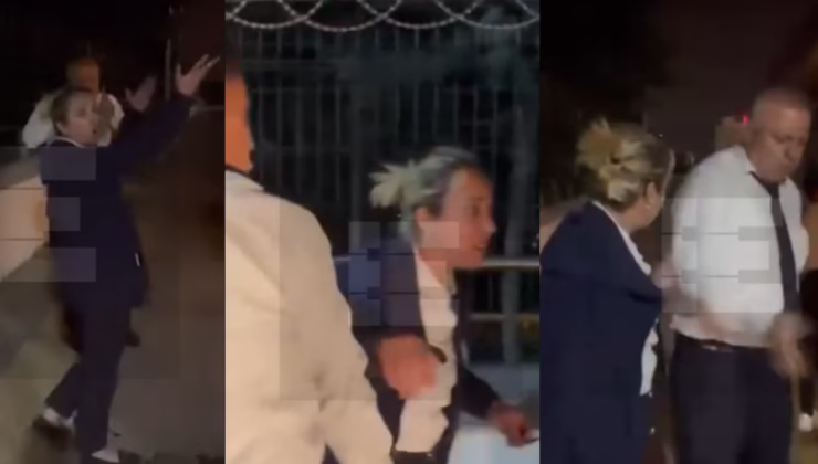 Yolcu otobüsünde skandal görüntüler: Kadın yolcuyu otobanda indirip darbettiler