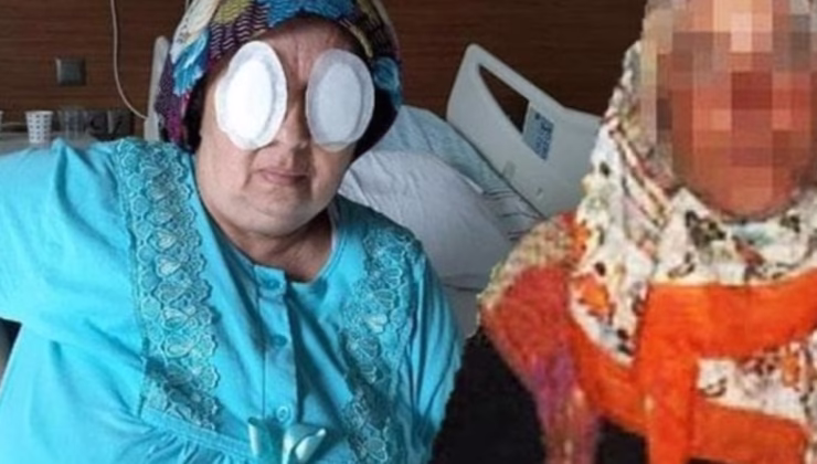 Kütahya’da 29 saniyelik dehşet: Yatağa bağımlı kadının gözlerini oydu!