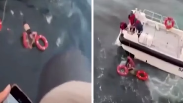 Deniz panik anları! Feribottan atlayarak intihar girişiminde bulundu
