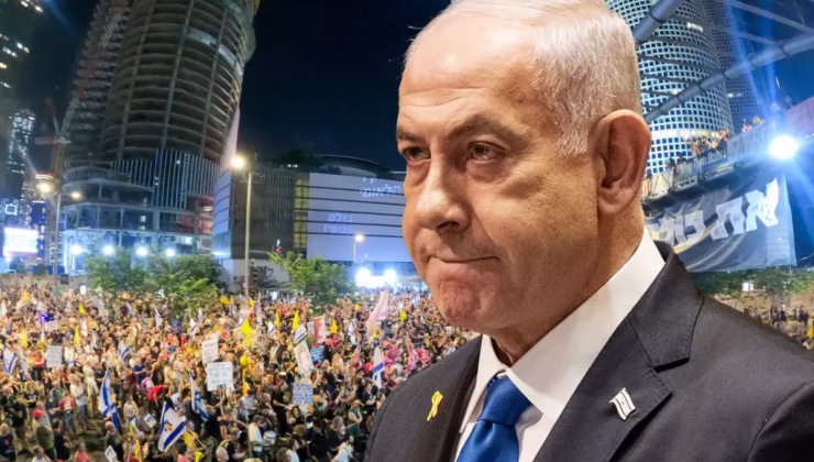 İsrail’de on binlerce kişi Netanyahu’nun Gazze’yi işgal kararını protesto etti