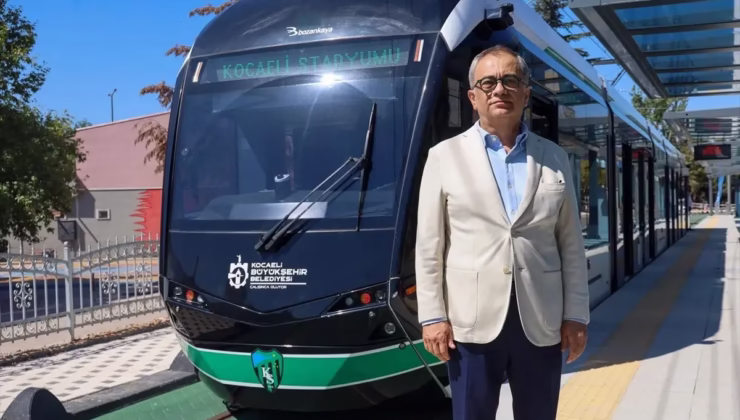 Kocaeli Stadyumu’na Ulaşımı Sağlayacak Tramvay Hattı İki İstasyonu ile Hizmete Girdi