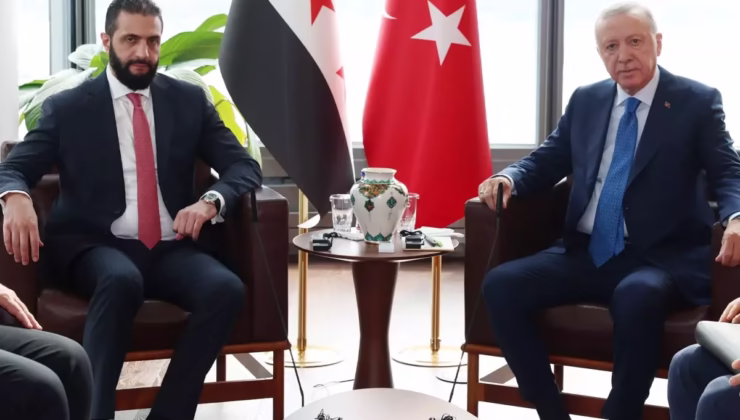 Cumhurbaşkanı Erdoğan, ABD’de Suriye lideri Şara ile görüştü