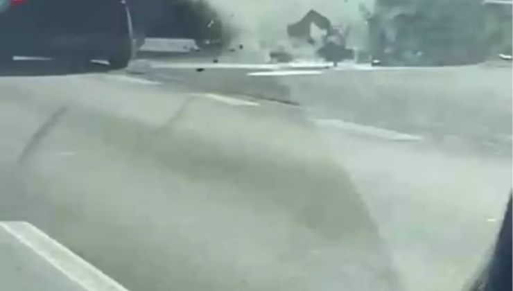 Kocaeli TEM Otoyolu’nda Tehlikeli Sürüş Kazası