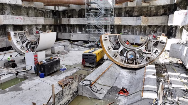 Körfezray Metro Projesi’nde 2 Tünel Açma Makinesinin daha montajı başladı