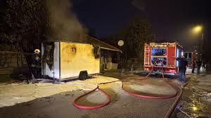 Kocaeli’de karavanda çıkan yangın paniğe neden oldu