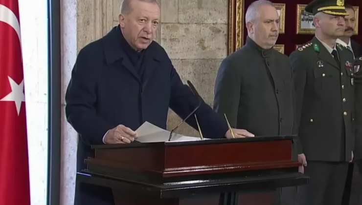 Cumhurbaşkanı Erdoğan, Anıtkabir’de! İşte Özel Defter’e yazdığı not
