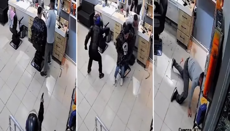 Dükkana girip berbere kurşun yağdırdı! Dehşet anları kamerada