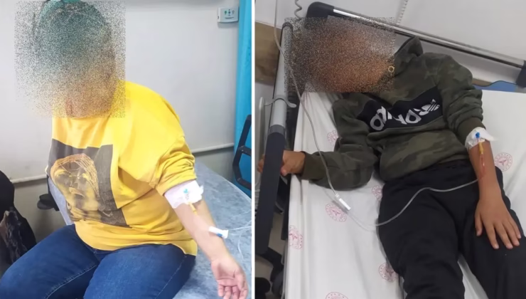 Zincir marketten alıp yediler, oğluyla beraber hastanelik oldular
