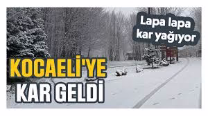 Kocaeli’ye lapa lapa kar yağıyorKentin yüksekleri bembeyaz oldu
