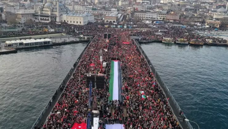 Galata Köprüsü’nde Filistin için büyük yürüyüş! İşte kapatılacak yollar