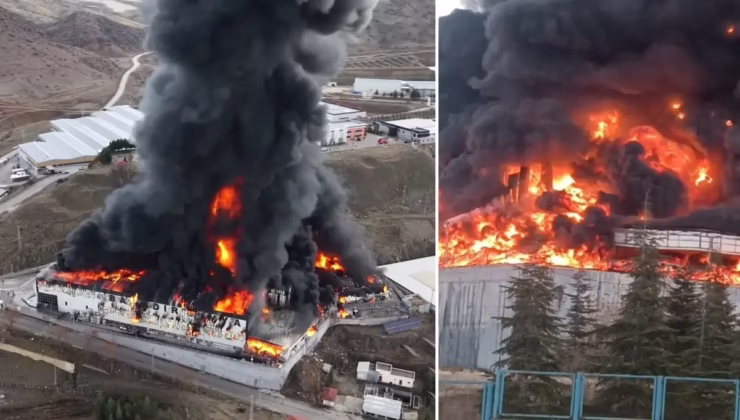 Kimya fabrikasında yangın! Patlama sesleri duyuluyor, dumanlar şehri kapladı