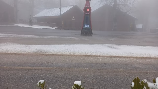 Samanlı Dağları’nın zirvesinde kar yağışı devam ediyor